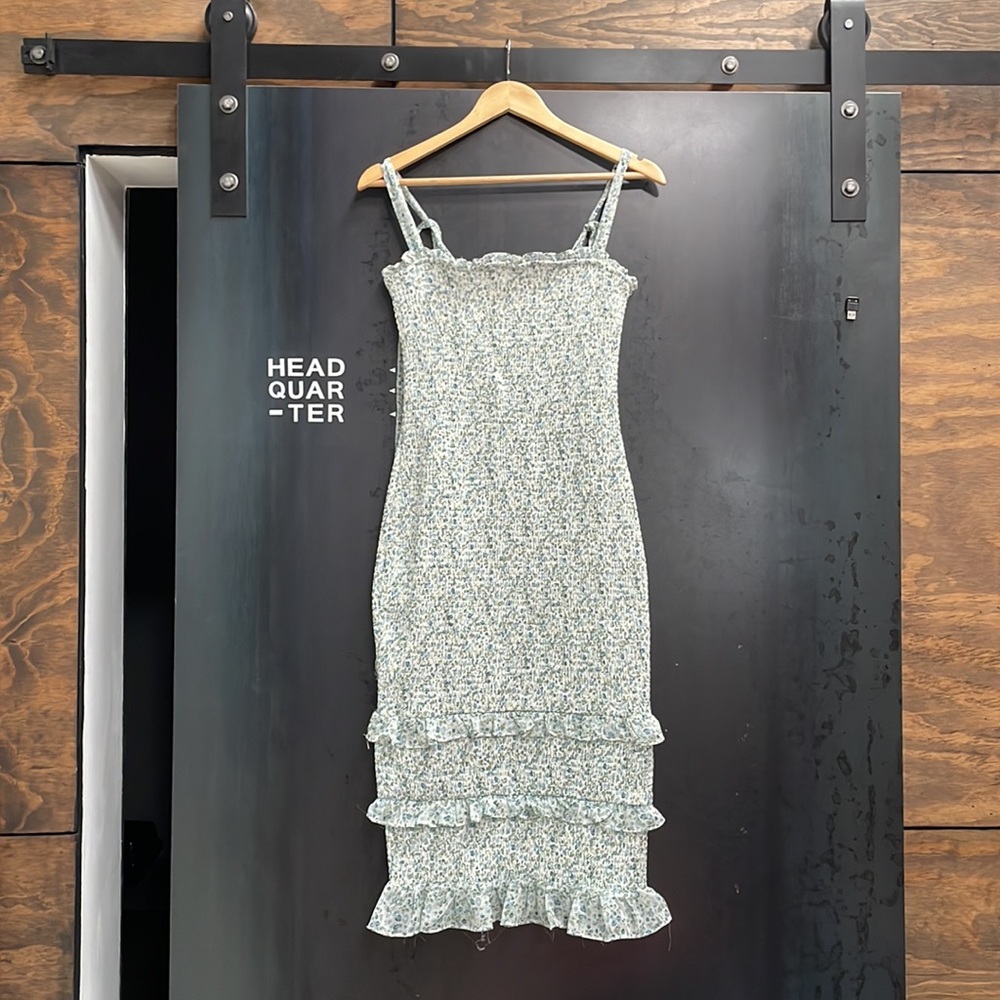 Altar’d State Stella Smocked Midi Floral Dress